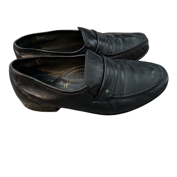 Wright Shoes - Wright Vintage Italian Leather Grandpa loafer Black sz